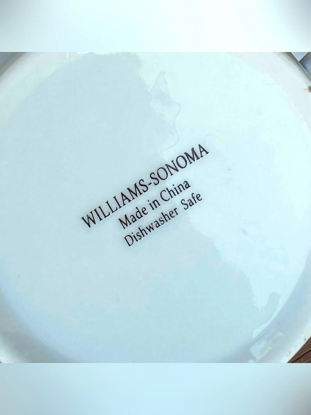 Set of Two Williams Sonoma Teacups with Lids Saucers Cobalt Blue Floral & White